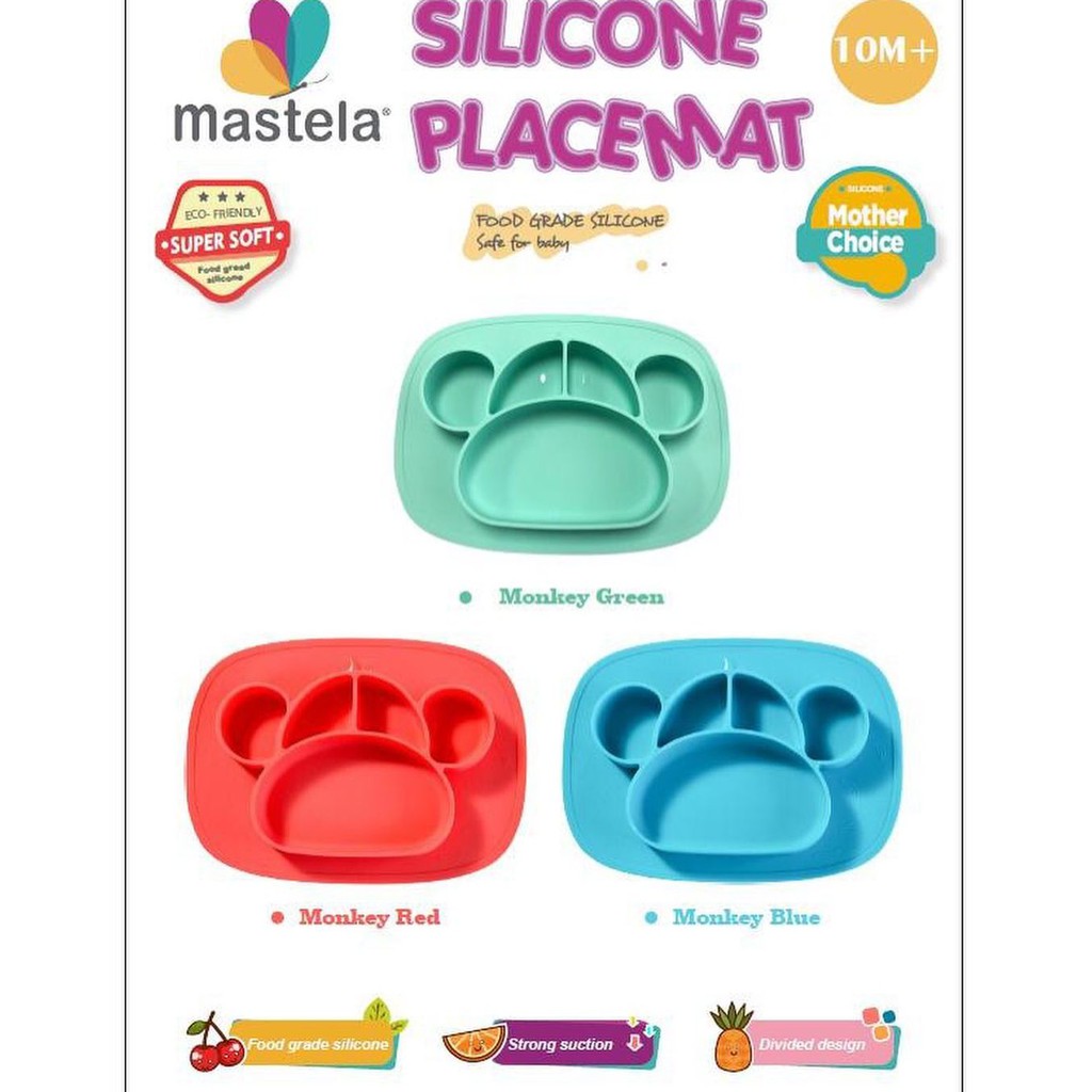 Mastela Kids Silicone Plate 6M+ PM187