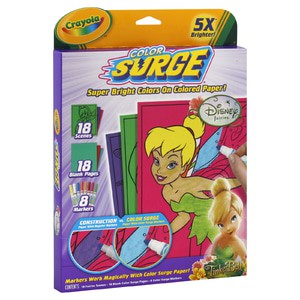 

Crayola Color Surge Color Paper Set, Disney Fairies TinkerBell,