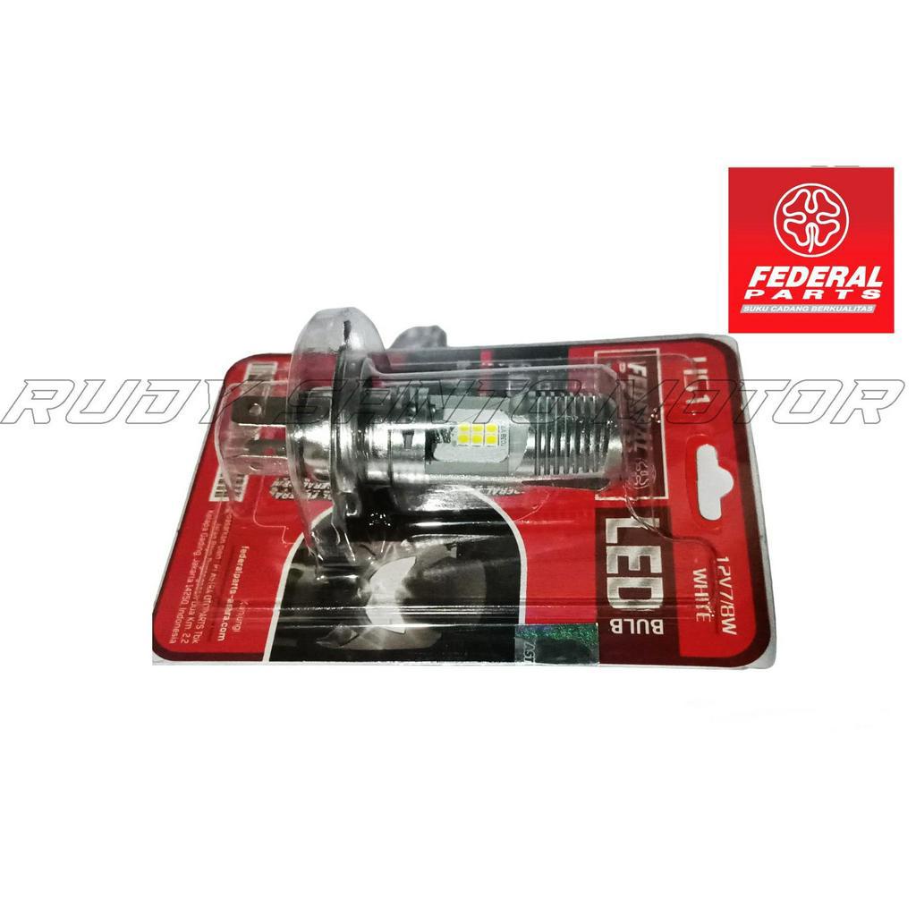 BOHLAM BOLAM LAMPU DEPAN FEDERAL HS1 KAKI K1 LED 12V 7/8 WATT VIXION BYSON R15 OLD CBR 150 OLD VEZA