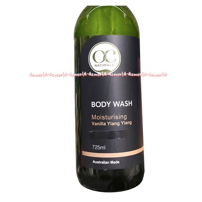 OC Naturals Body Wash 725ml Moisturising Vanila Ylang Ylang Sabun Mandi Cair Wangi Vanilla OCnatural Bodywash Oc Natural