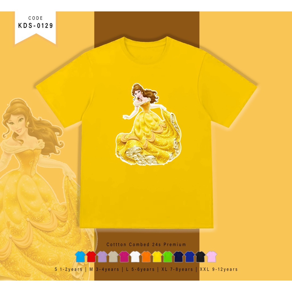 T-SHIRT / KAOS ANAK-ANAK TERMURAH BERGAMBAR PRINCES - TERIMA CUSTOM KAOS KELUARGA