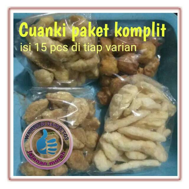 

Cuanki paket komplit Toping baso aci seblak..isi 15 pcs tiap varian..