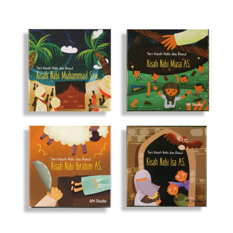 BUKU ANAK SERI KISAH NABI DAN RASUL : MUHAMMAD, ISA, MUSA, IBRAHIM
