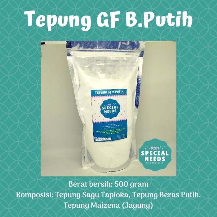 

NEW Tepung Serbaguna Mix Gluten Free pengganti terigu untuk aneka hidangan - Mix Beras Putih