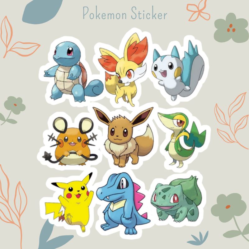 Pokemon Sticker | Pokemon sticker non-official