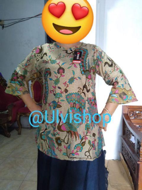Maura Couple - Sania Ruffle-batik Wanita Atasan Blouse-garansi Termurah Shopee-alkhalis