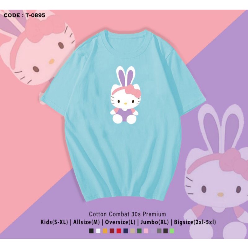 KAOS KITTY BUNNY/T-SHIRT HELLO KITTY BUNNY KATUN