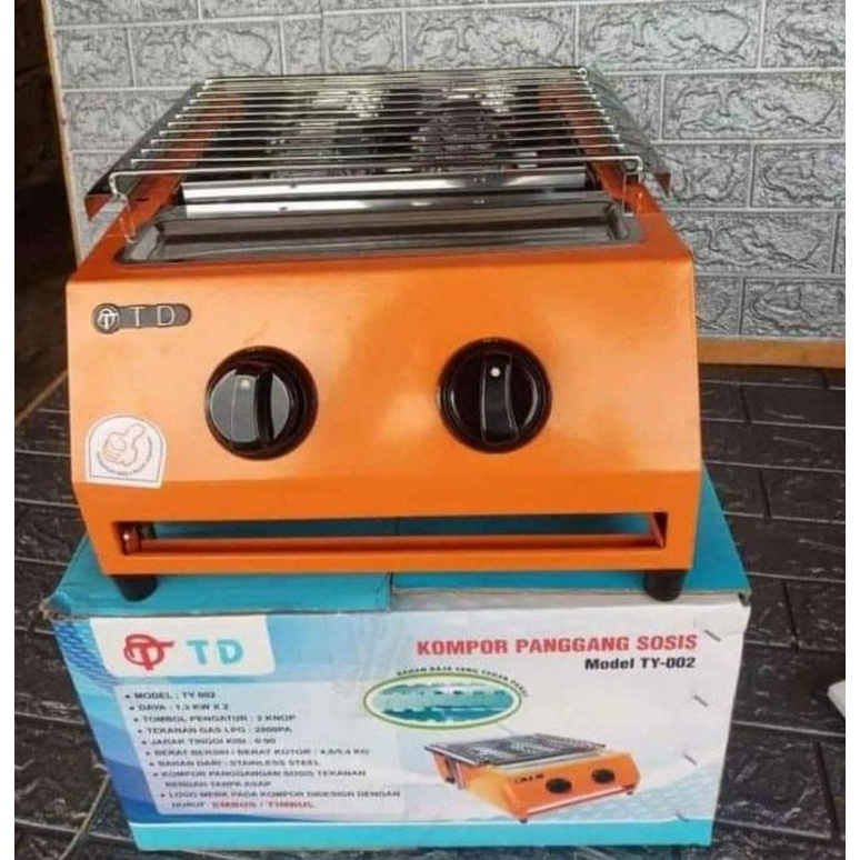 Kompor Pemanggang Sosis / Bakaran Sosis TD 2 tungku LRQ2B