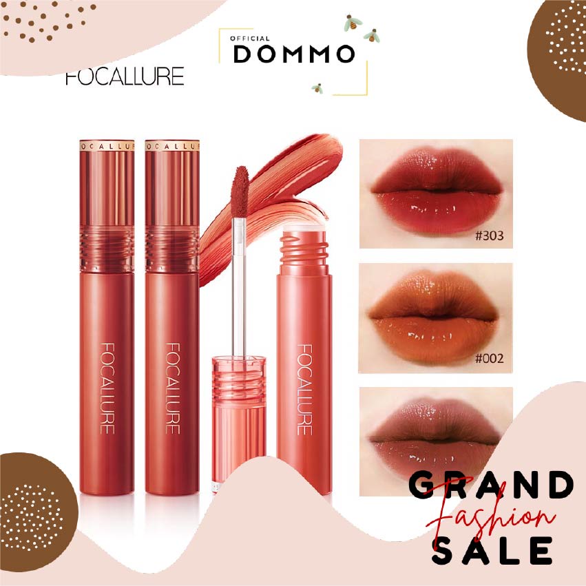 DOMMO - D8110 FCL Glossy Lip Tint - Lip Gloss LipStick | FA208 Glossy Tint