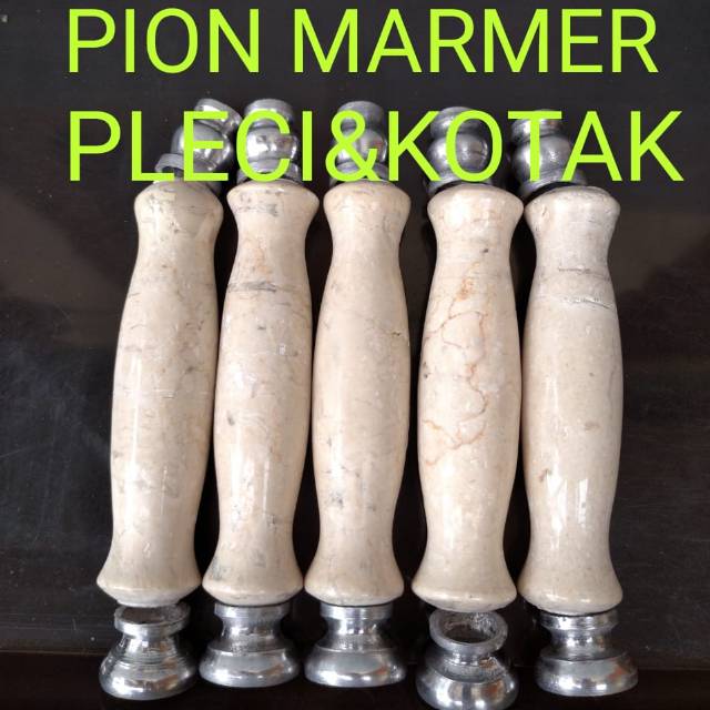 Pion marmer batu panjang untuk sangkar kotak pleci