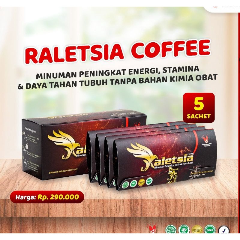

Isi 5 Sachet Raletsia Coffee | Kopi Raletsia | Kopi Kuat Pria dewasa