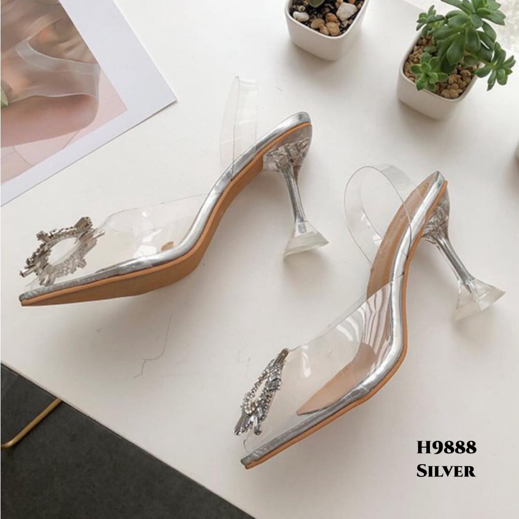 WYN HEELS TRANSPARENT FASHION KOREA H9888