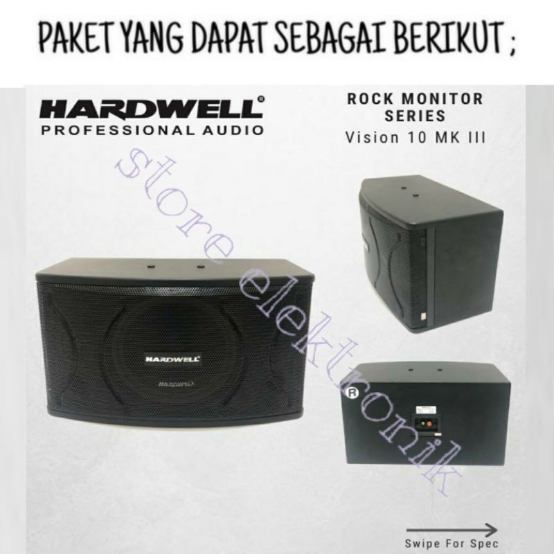 Paket Home Super Karaoke Sound System Full Set MEREK HARDWELL TERBAIK