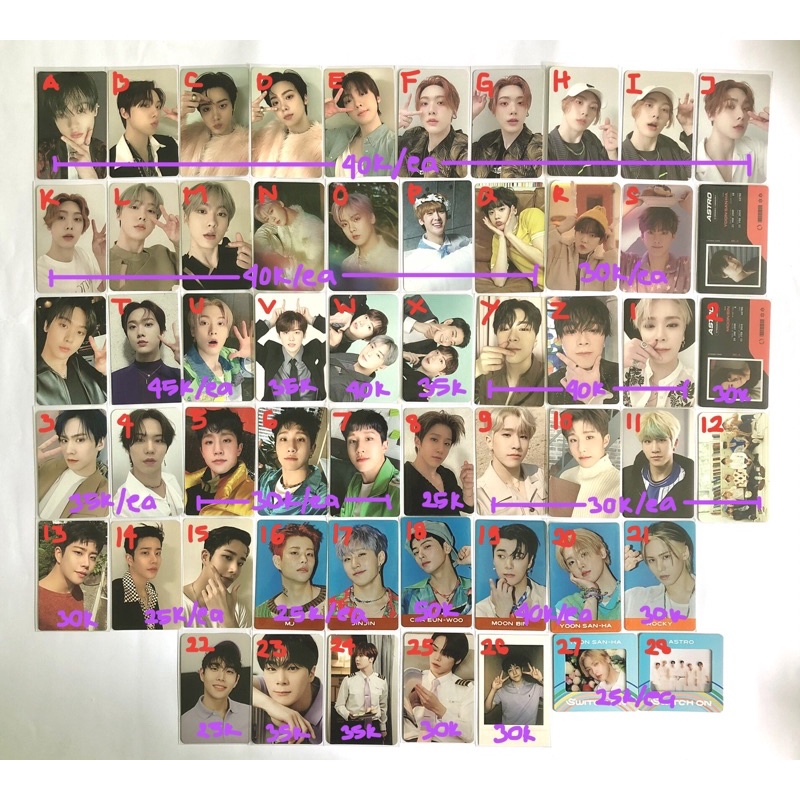 PC OFFICIAL ASTRO MJ JINJIN EUNWOO ROCKY MOONBIN SANHA