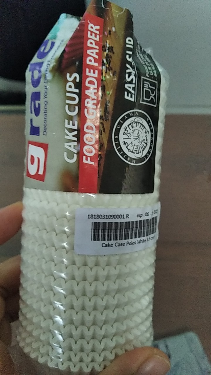 Grade Cupcake Muffin Kertas Warna Putih 500pcs