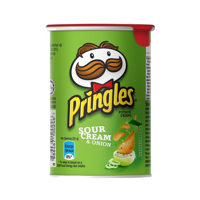 Promo Harga Pringles Potato Crisps Sour Cream & Onion 42 gr - Shopee