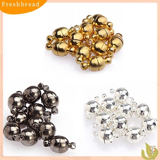 [Fresh] 10 Set 6mm / 8mm Kalung Bulat Magnetik All Match DIY