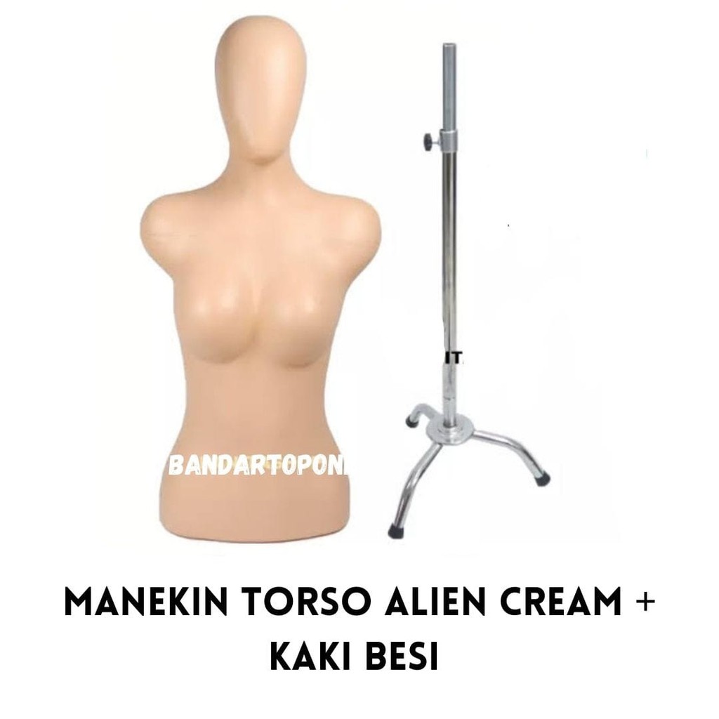 Torso alien CREAM + KAKI BESI
