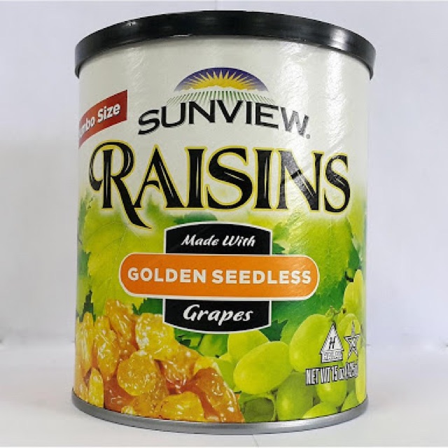 

sunview raisins golden seedless grapes jumbo size