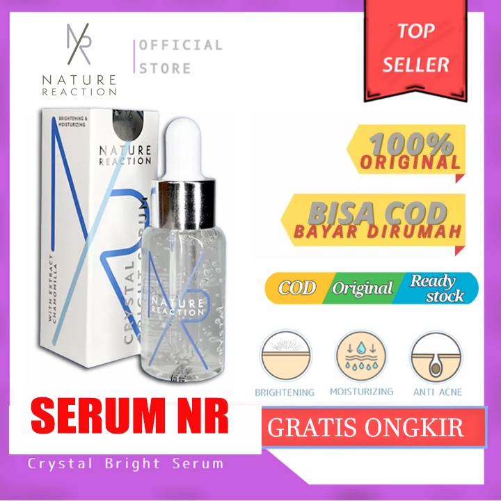 TERMURAH | ORI SERUM Nature Reaction Crystal Bright Serum - Serum NR Glow Halal SUDAH BPOM - NATURE 