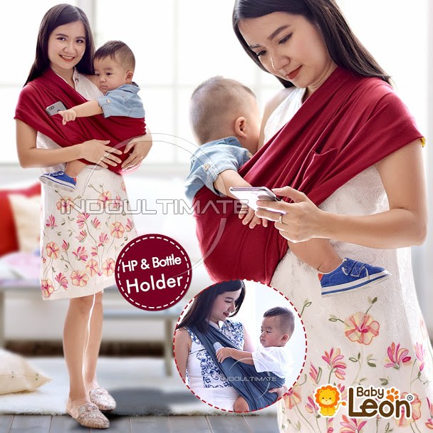 BABY LEON Gendongan Bayi Depan Polos Kaos Geos Baby Leon Murah Best Seller gendongan instan hipseat