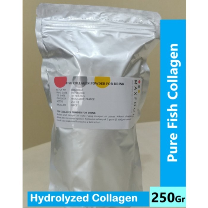 [250GR] BUBUK KOLAGEN IKAN / FISH COLLAGEN PEPTIDES / PURE FISH COLLAGEN / PURE COLLAGEN