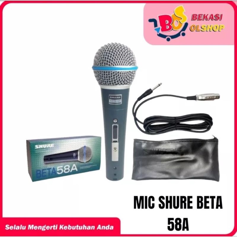 MICROPHONE KABEL SHURE BETA 58A / MIC KABEL SHURE BETA 58A / MIC KABEL MURAH