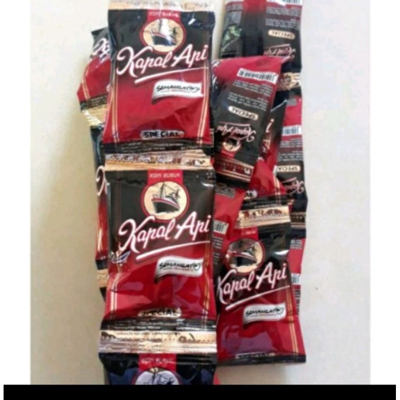 

kopi kapal api kecil 1renceng isi 10