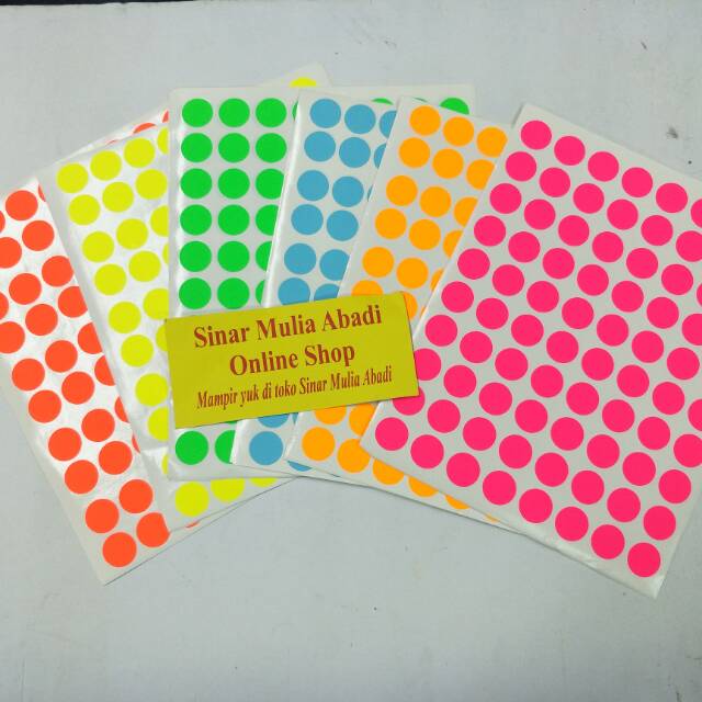

Stiker Bulat Warna 17 mm / bungkus isi 5 lembar type ccg