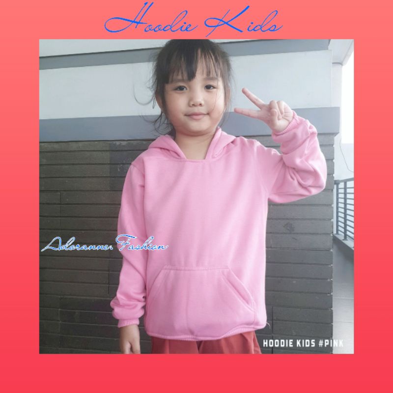 HOODIE ANAK POLOS PREMIUM FLEECE/SWEATER HOODIE ANAK PEREMPUAN &amp; LAKI-LAKI PREMIUM