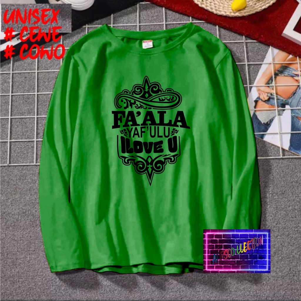 COD/ KAOS FA&quot;ALA YAF &quot;ULU/KAOS TULISAN/KAOS SANTRI KEKINIAN/KAOS DAKWAH/KAOS ISLAM/SANTRIWATI/KAOS HITS 2022/KAOS BERGAMBAR KAOS EKSPRESI KAOS PRIA TSHIRT WANITA Santai Crew Neck V-Neck Slim-fitting Polos Setrip Hitam Putih Crew Neck