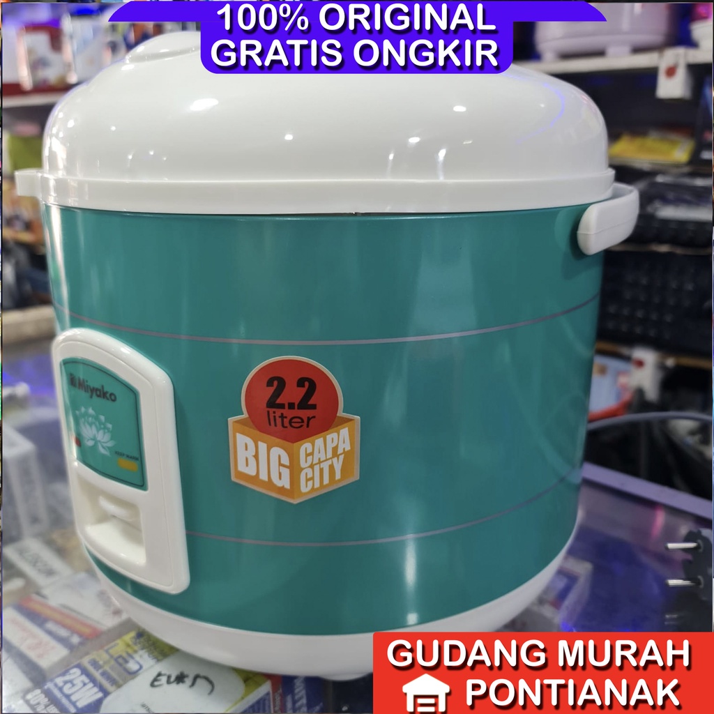 Rice cooker Miyako MCM 838 / Magic com miyako jumbo 2,2 Liter mejikom penanak pemasak nasi