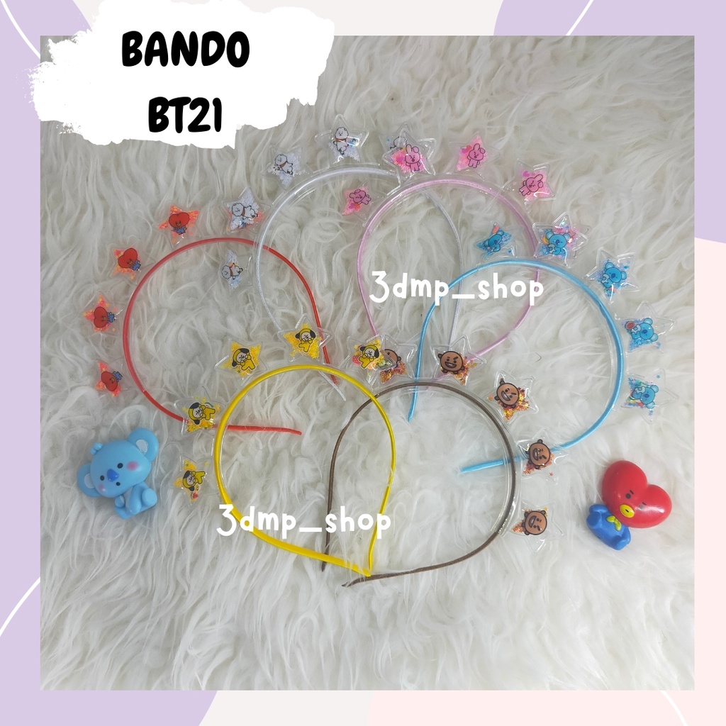 BANDO BANDANA BT21 GLITTER BTS