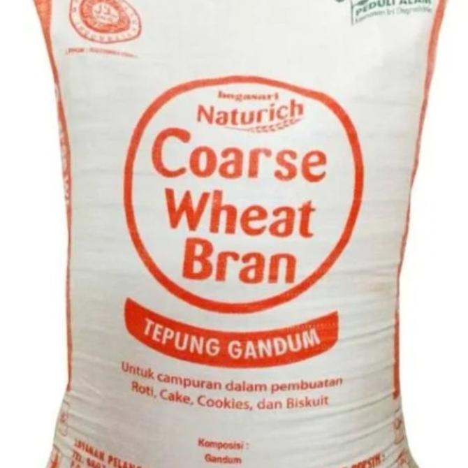 

TERMURAH Tepung Naturich Coarse Wheat Bran 25kg