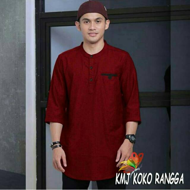 KOKO RANGGA cp/ATASAN KOKO MUSLIM/BAJU KOKO TRENDY/KOKO POLOS/KOKO XL