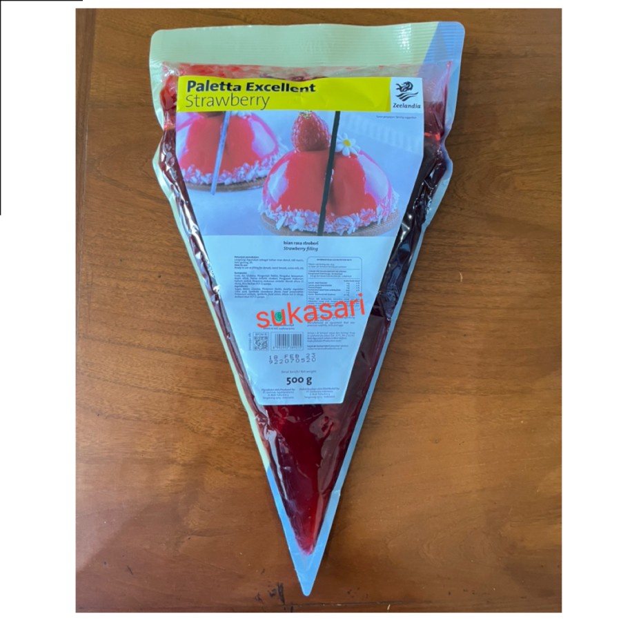 

Paletta Strawberry 500 gr pack selai Jam filling isian spread halus