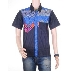 Baju Batik Pria | Kemeja Batik | Hem Batik Kombinasi Candra Warna 4