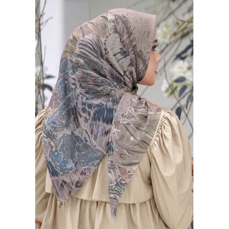 Preloved Buttonscarves the farsha khaki