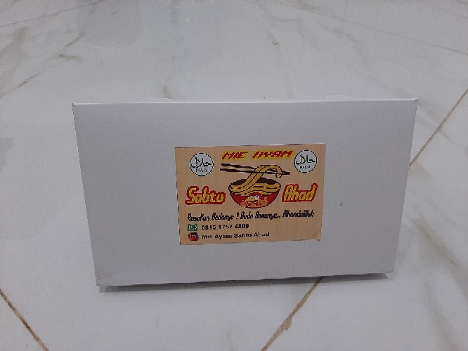 Lunch Box Paper Small- Paper Lunch Box S- Non Laminasi Kotak Putih Polos-dimsum Siomay S Eco Selipan