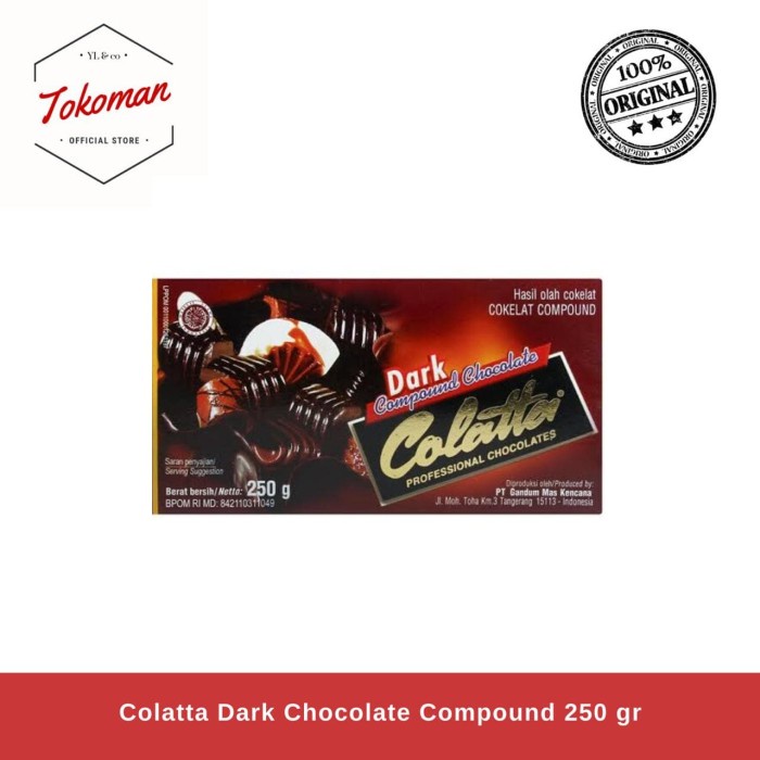 

Ht6362D Colatta Dark Chocolate 250 Gr / Coklat Compound Ht5