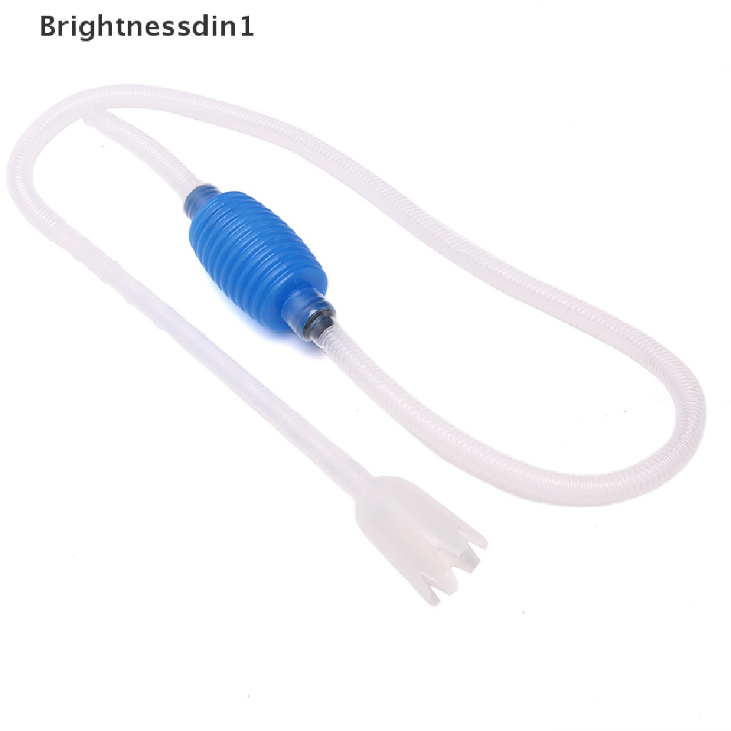 (Brightnessdin1) Pompa Siphon Vacuum Cleaner Genggam Dengan Nozzle Filter Untuk Membersihkan Akuarium