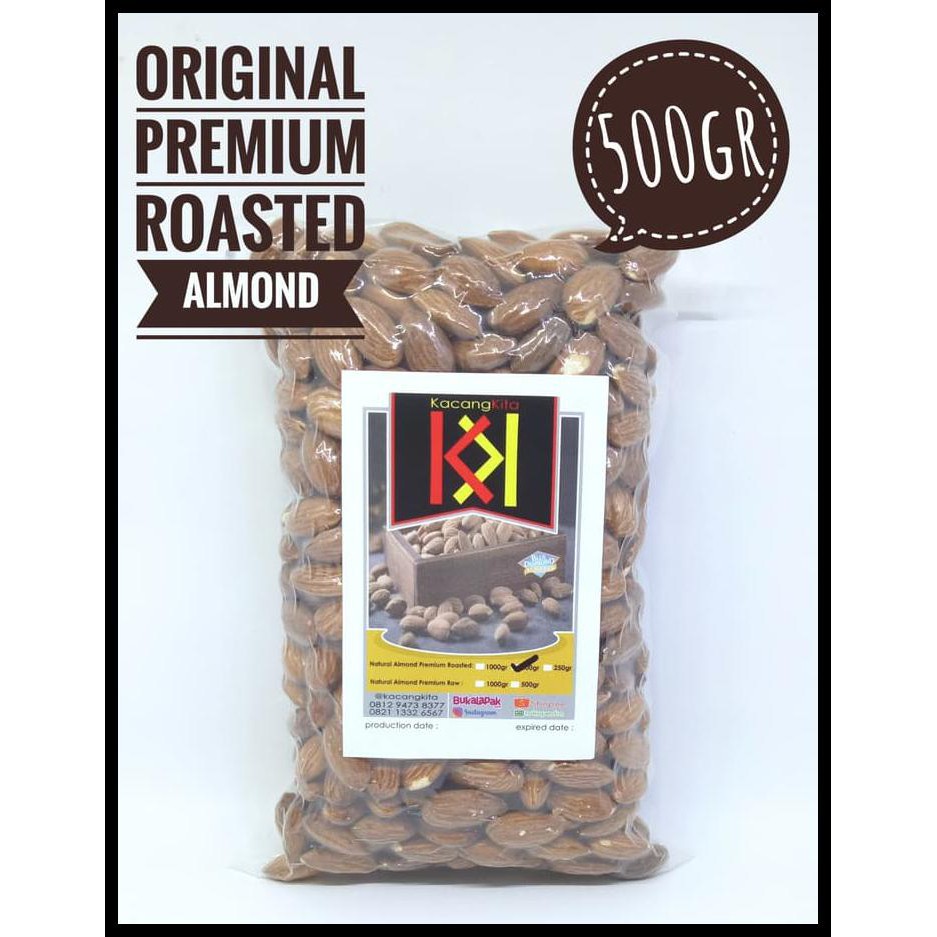 

HOT SALE Kacang Almond Premium 500gr terjamin