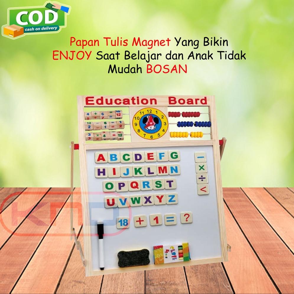 

➩Best Produk➩ ( DISKON 80 RIBU ) LEARNING EASEL 3 in 1 MAGNET - PAPAN TULIS ANAK MAGNETIC DUA SISI WHITEBOARD BLACKBOARD HITAM PUTIH 83