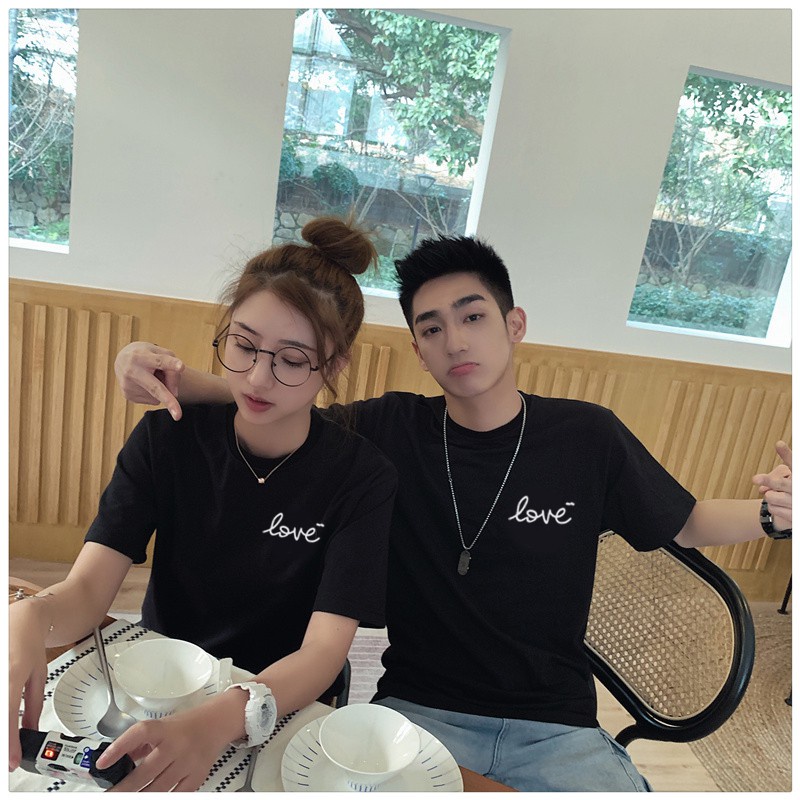 baju couple murah kado pacar anniv valentine baru Simple Love