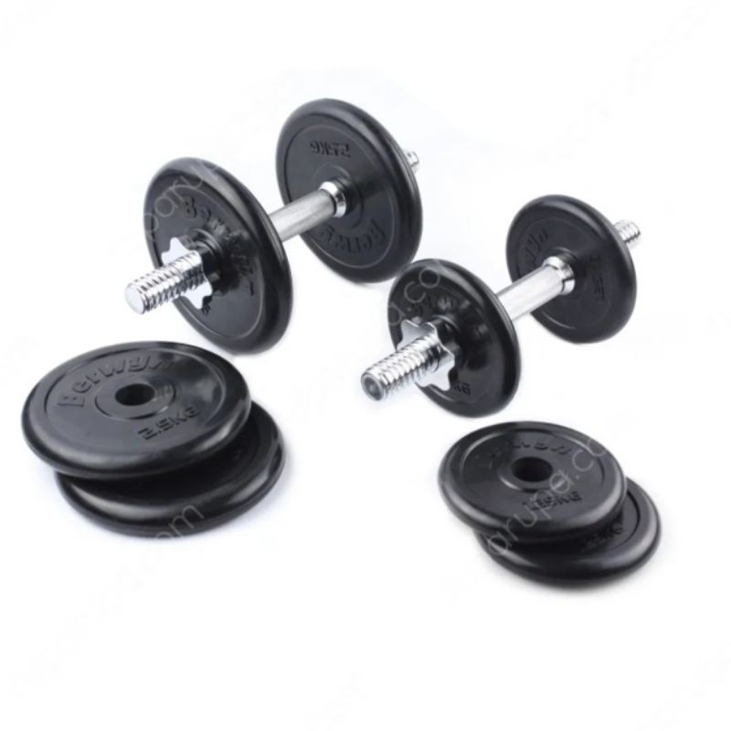 BERWYN DUMBELL KARET SET 20kg (Khusus grab gojek)