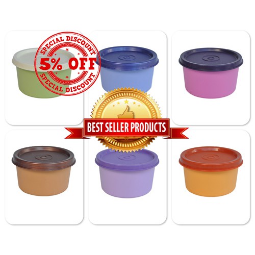 Tulipware medium round / Tulipware simpan makanan / Tulipware Kotak bekal sayur / Storage murah