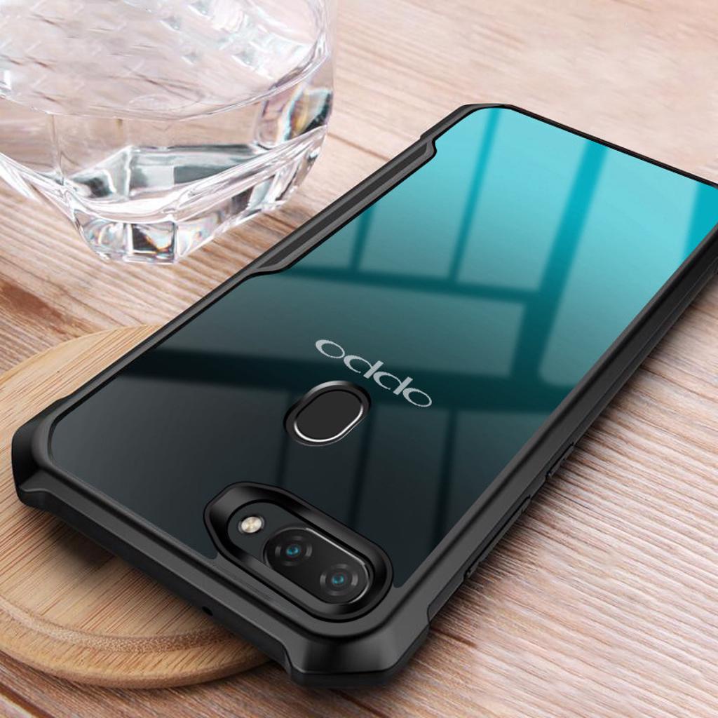 Case Oppo A12 / A5s Casing Anticrack Softcase Armor Shockproof Transparan Back Cover