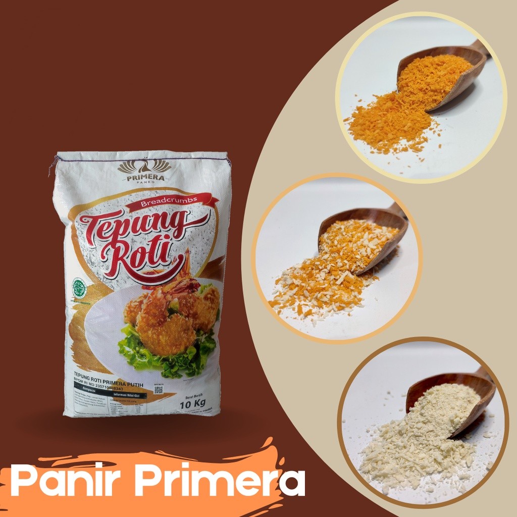 Tepung Roti mix / Tepung Panir / Panko (500 gram) merk Primera Panko