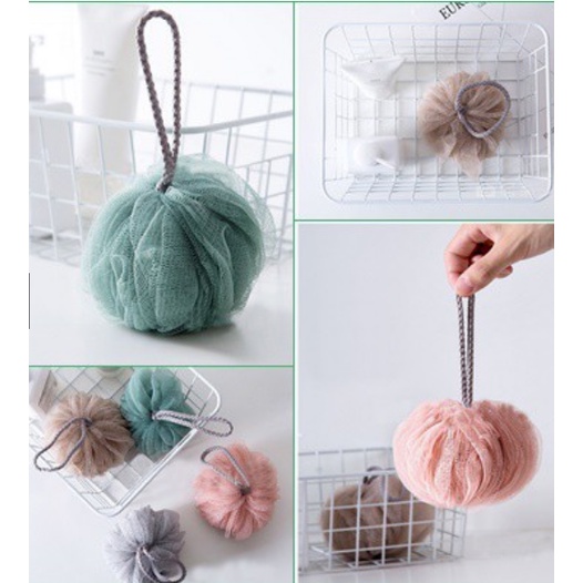 KW034 Spon Bola Jaring Mandi Busa Shower Puff Bath Ball Foaming Sponge