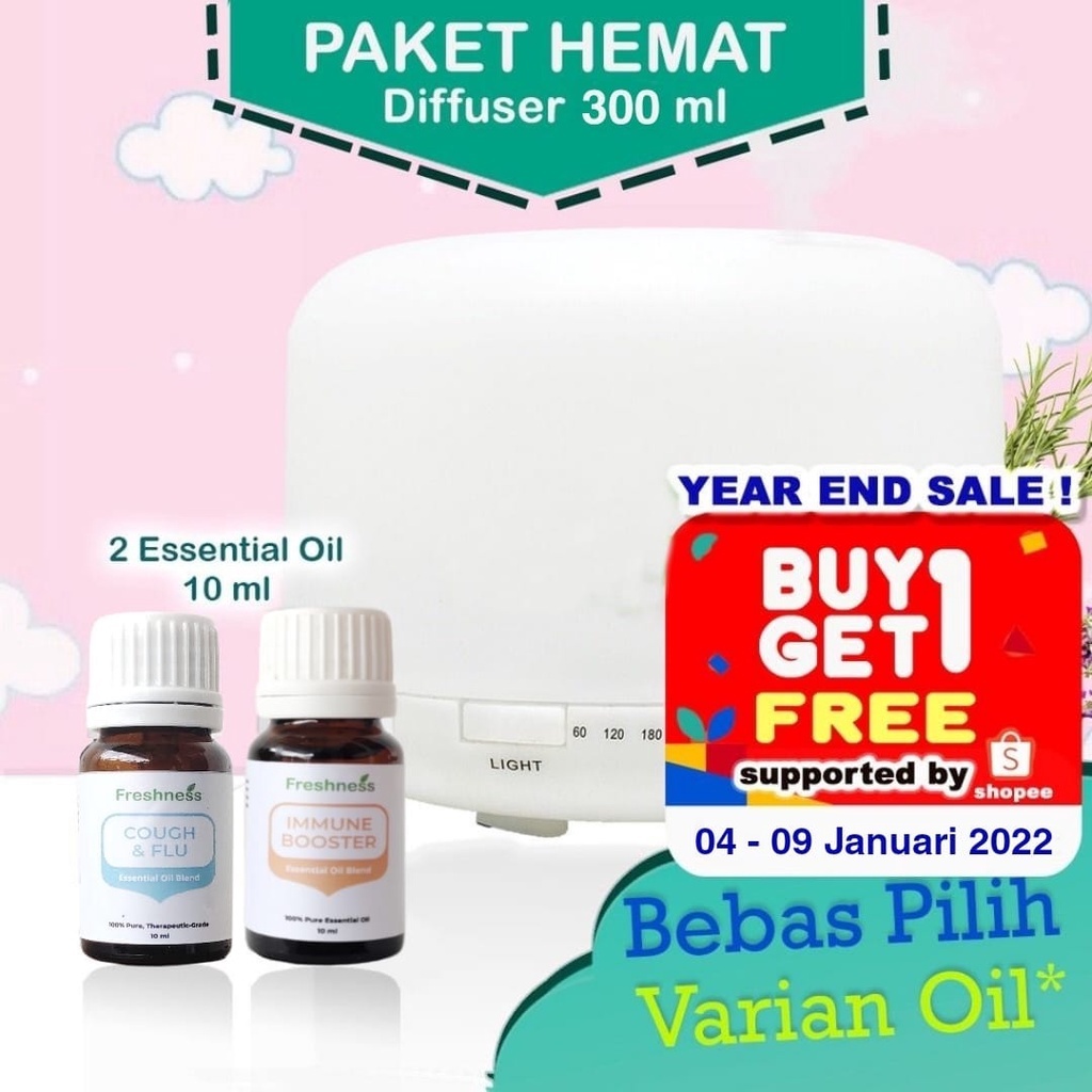 Paket Freshness Aromaterapi Diffuser | Aromaterapi Diffuser | Aromaterapi Diffuser Oil | Diffuser Hu